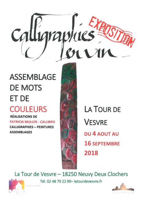 Exposition &quot;Calligraphie en vin&quot;