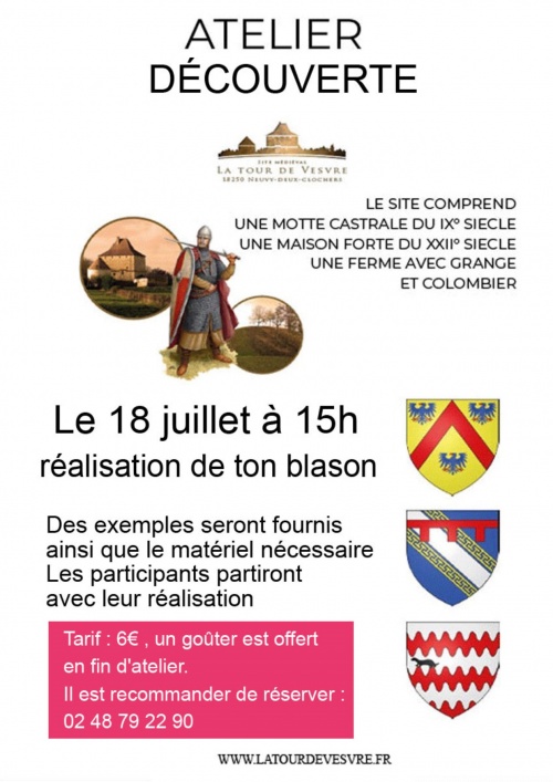 Atelier découverte : réalise ton blason !