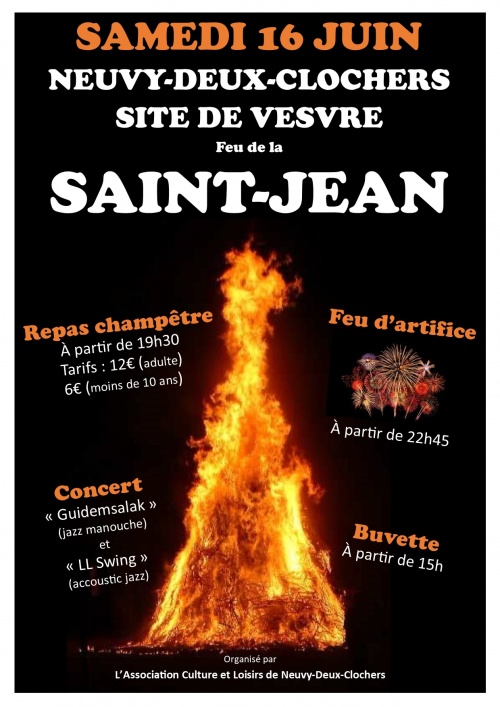 Feux de la Saint Jean sur le Site de Vesvre