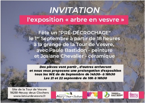 Arbre en vesvre : Invitation 1er décrochage